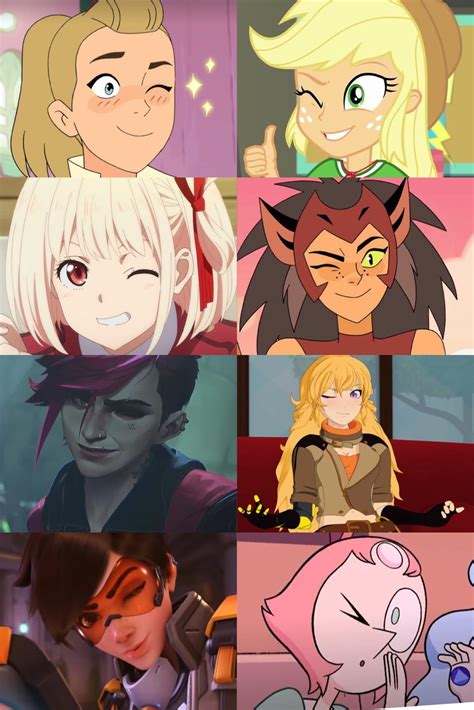 Animated lesbians winking. That’s it. That’s the post. : r/fnki