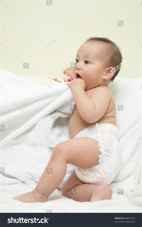Cute Baby Nappy Stock Photo (Edit Now) 28631320