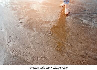 Sand On Beach Footprints Background Stock Photo 2221757299 | Shutterstock