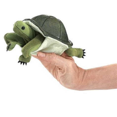 mini turtle finger puppet