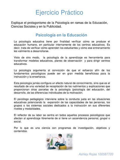 Ejercicio Practico Ashley Rojas 100587720 - Ejercicio Práctico Explique
