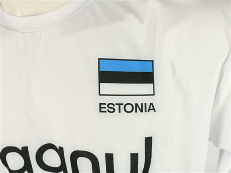 Estonia Men's national team jersey autographed by the team - CharityStars