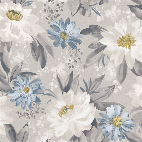 TAPEET ARTHOUSE PAINTED DAHLIA GREY MULTI - Bauhof