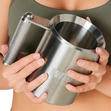 WITO 10kg Heavy Weight Dumbbell Mug Dumbbell Coffee Cup 10kg Stainless