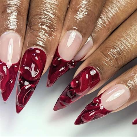 10 Dark Red Nail Ideas for a Moody Manicure