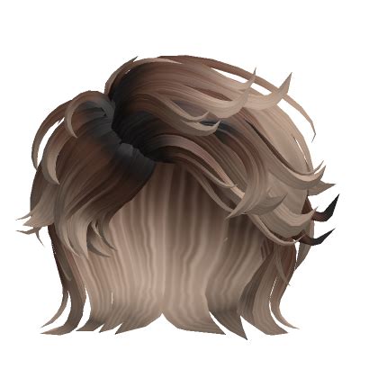 Cool Fluffy Swept Messy Boy Hair (Brown)'s Code & Price - RblxTrade