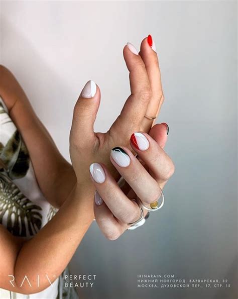 Диагональный френч: 80+ крутых и креативных идей