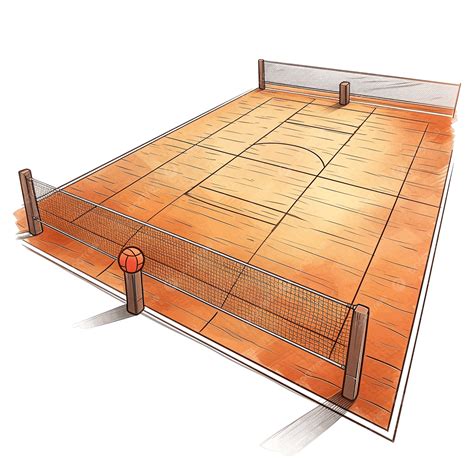 Cancha De Voley Dibujo 7