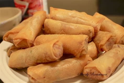 mini vegetable spring rolls lumpia goreng isi sayur