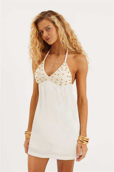 Vestido Curto Ivy Off White - ViX Paula Hermanny Brasil