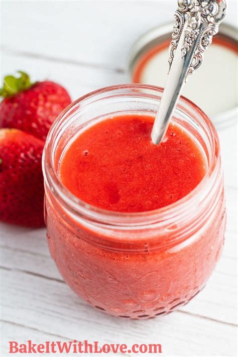 Strawberry Coulis (Super Easy Strawberry Sauce!) - Bake It With Love