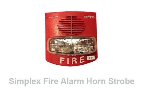 Simplex Fire Alarm Horn Strobe