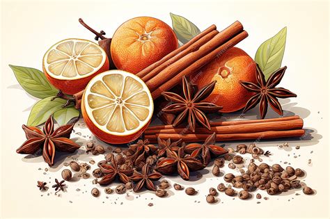 Палочки корицы и звездчатый анис изолированы на белом фоне | Премиум ...