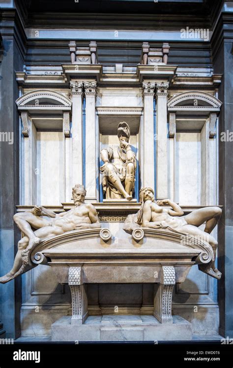 tomb of Lorenzo di Piero de' Medici, sculpture by Michelangelo, New ...