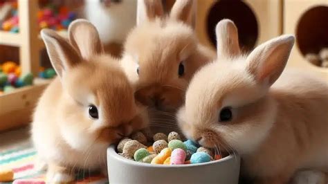 bunnies eat rabbit food