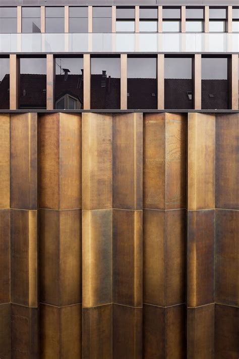 Pin on пластика поверхности | Metal facade, Metal cladding, Bronze