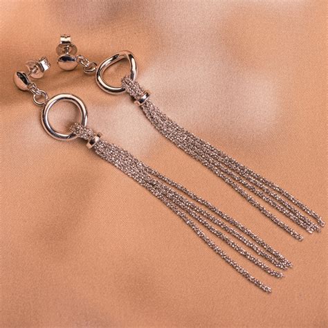 Sterling Silver Earrings Sparkling Party