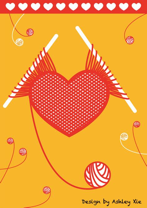 ashleys art knitting  love illustration