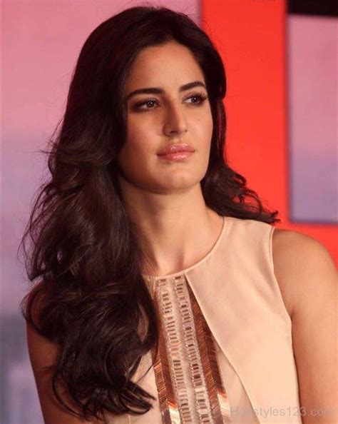 attractive long layered hairstyle  katrina kaif