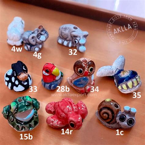 Ceramic Animal Figurines. Miniatures | AKLLA EXPORT