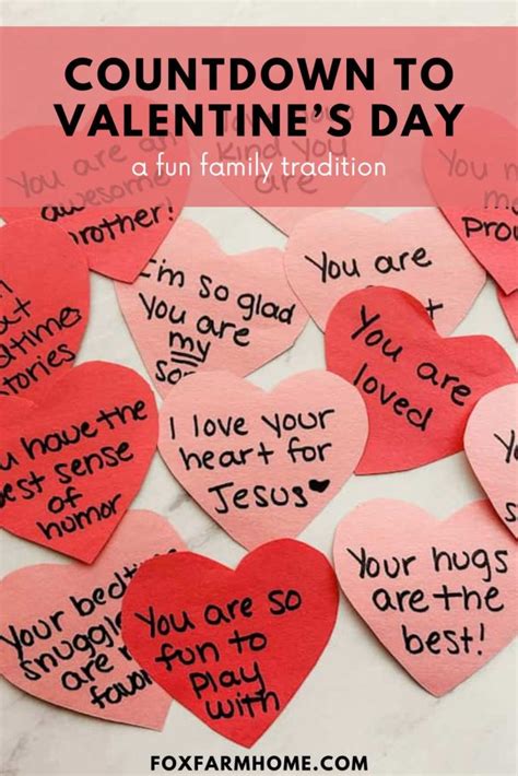 Countdown To Valentine's Day- A Fun Family Tradition - Fox Farm Home