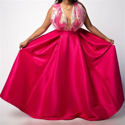 The Hot Pink Gown - Etsy