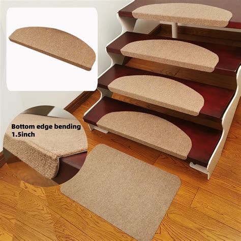JilgTeok Home Essential Clearance Self-Adhesive Stair Treads Bullnose