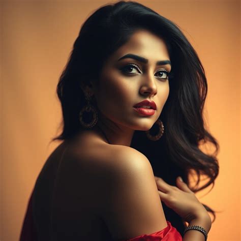 seductive elegance portrait   indian actress inspired  shruti hassan
