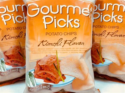 limited stock gourmet kimchi potato chips food drinks packaged