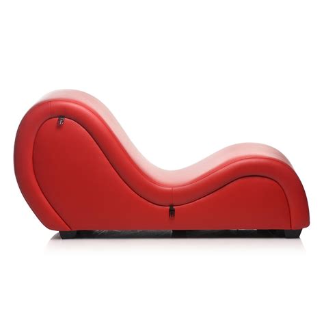 Секс диван с маншети и възглавници, червен - Kinky Couch Sex Lounge на