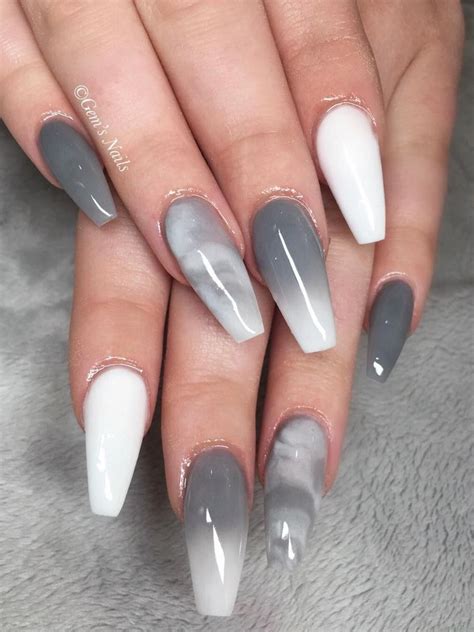 gray nail art design ideas stylish belles grey acrylic