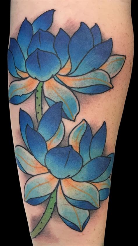Japanese Water Lily Tattoo