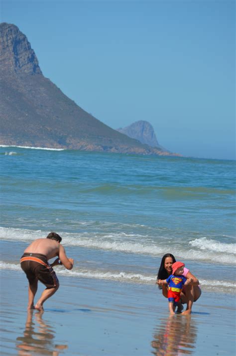 Strand beach - one of the safest and warmest places to swim in the Cape