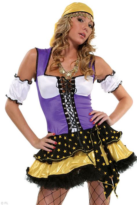 Forplay Lingerie 4 Pce Gypsy Fortune Teller Costume - Wicked Lingerie