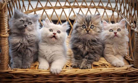 корзина коты много HD обои для ноутбука