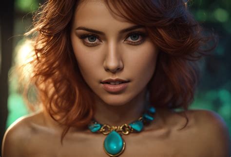 Lexica - A mysterious female uncovered on medow, 38DD cup