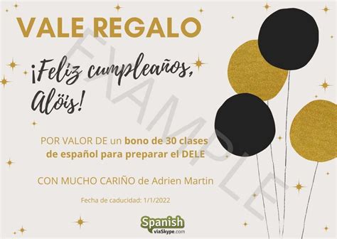 Spanish Classes Gift Cards: Our Christmas Present - Spanish Via Skype