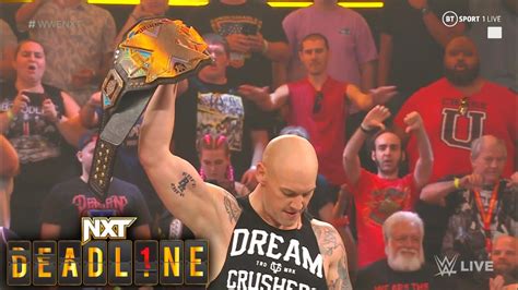 BARON CORBIN Defeat ILJA DRAGUNOV & Wins NXT Championship At NXT Deadline 2023 - YouTube