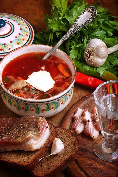 #Кубанский #борщ с #водкой и #салом | Recetas de comida, Ilustraciones ...