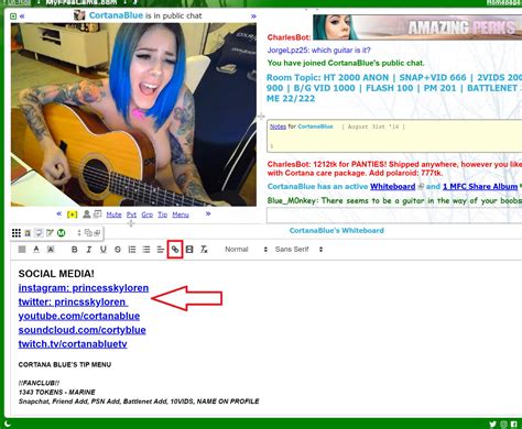MyFreeCams.com 🌴💚 on Twitter: "Now you can add clickable links to your