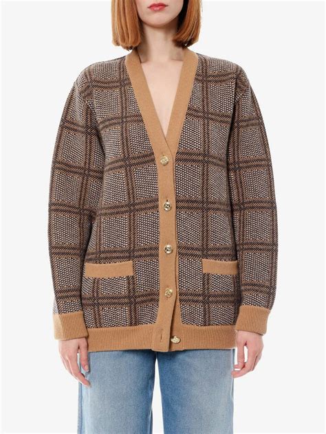 Gucci Cardigan Beige Womens Gucci