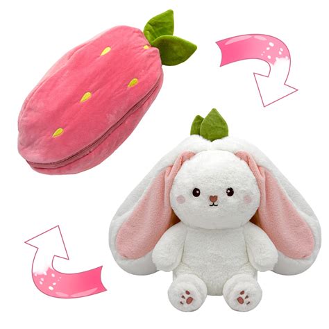 Strawberry stuffed toy top