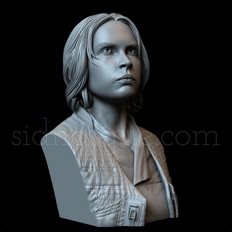3D file Felicity Jones as Jyn Erso・3D printable model to download・Cults
