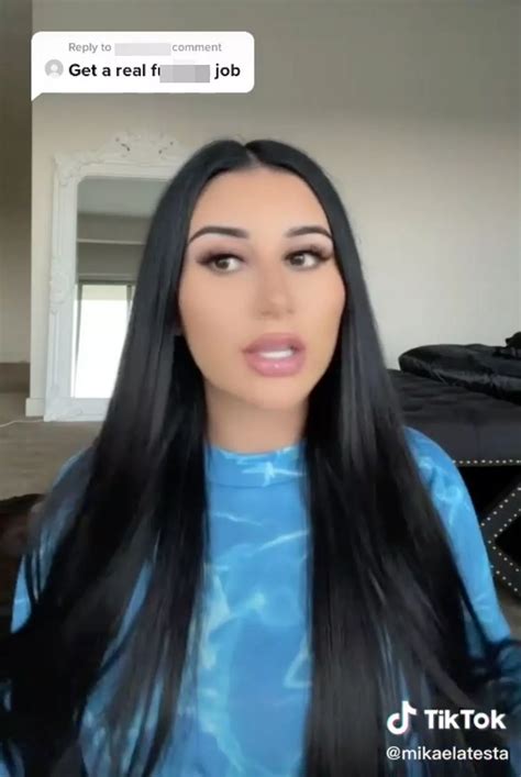 OnlyFans model Mikaela Testa slams trolls who tell her to 'get a real