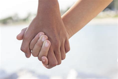 Brother and sister holding hands and walk together. Concept good