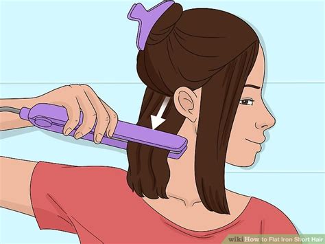 how to use flat iron on short hair
