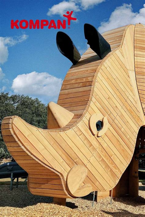 Magnificent Rhinoceros-shaped Play Structure | Playground, Playground ...