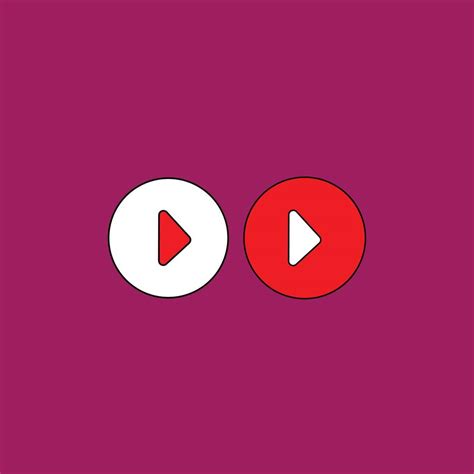 YouTube Play Button Vector Icon 16629881 Vector Art at Vecteezy