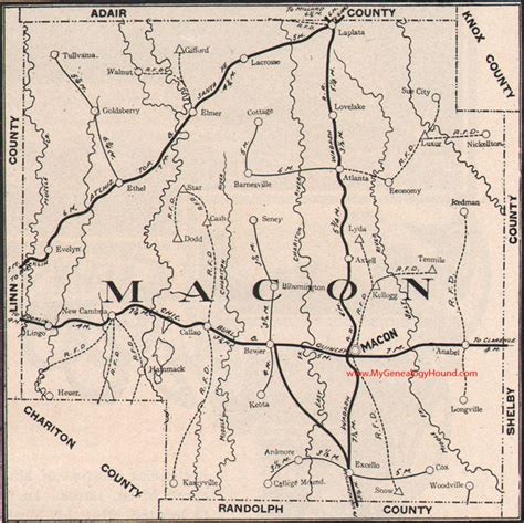 Macon County, Missouri 1904 Map