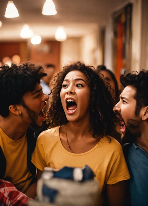 Lexica - Loud person yelling in front of friends